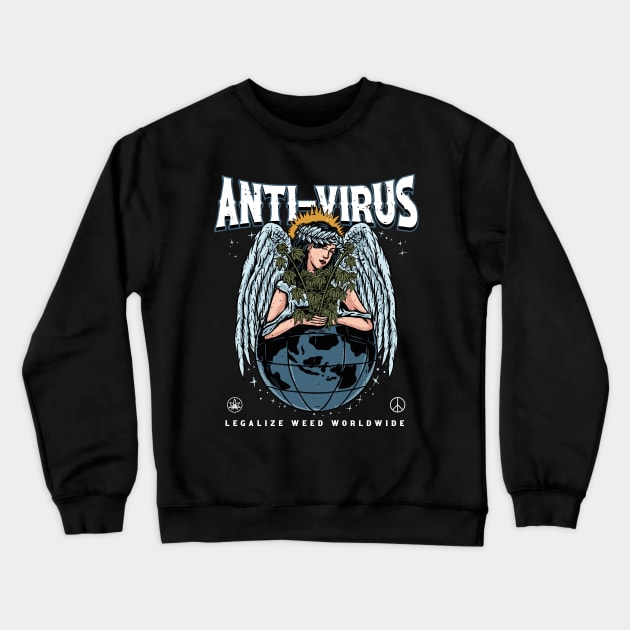 Anti-Virus Crewneck Sweatshirt by merry420